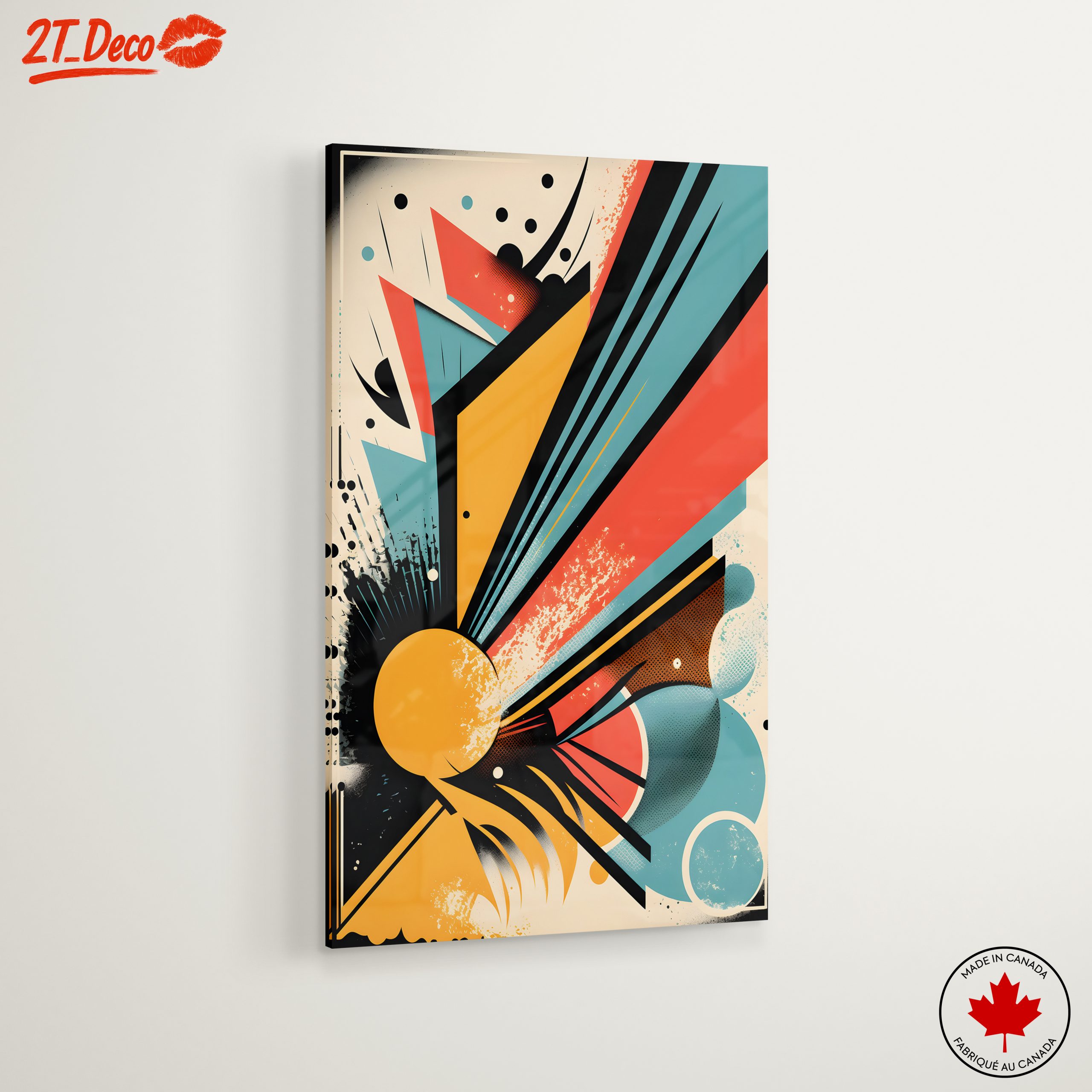 Vibrant Dynamic Abstract Art Piece - Image 6