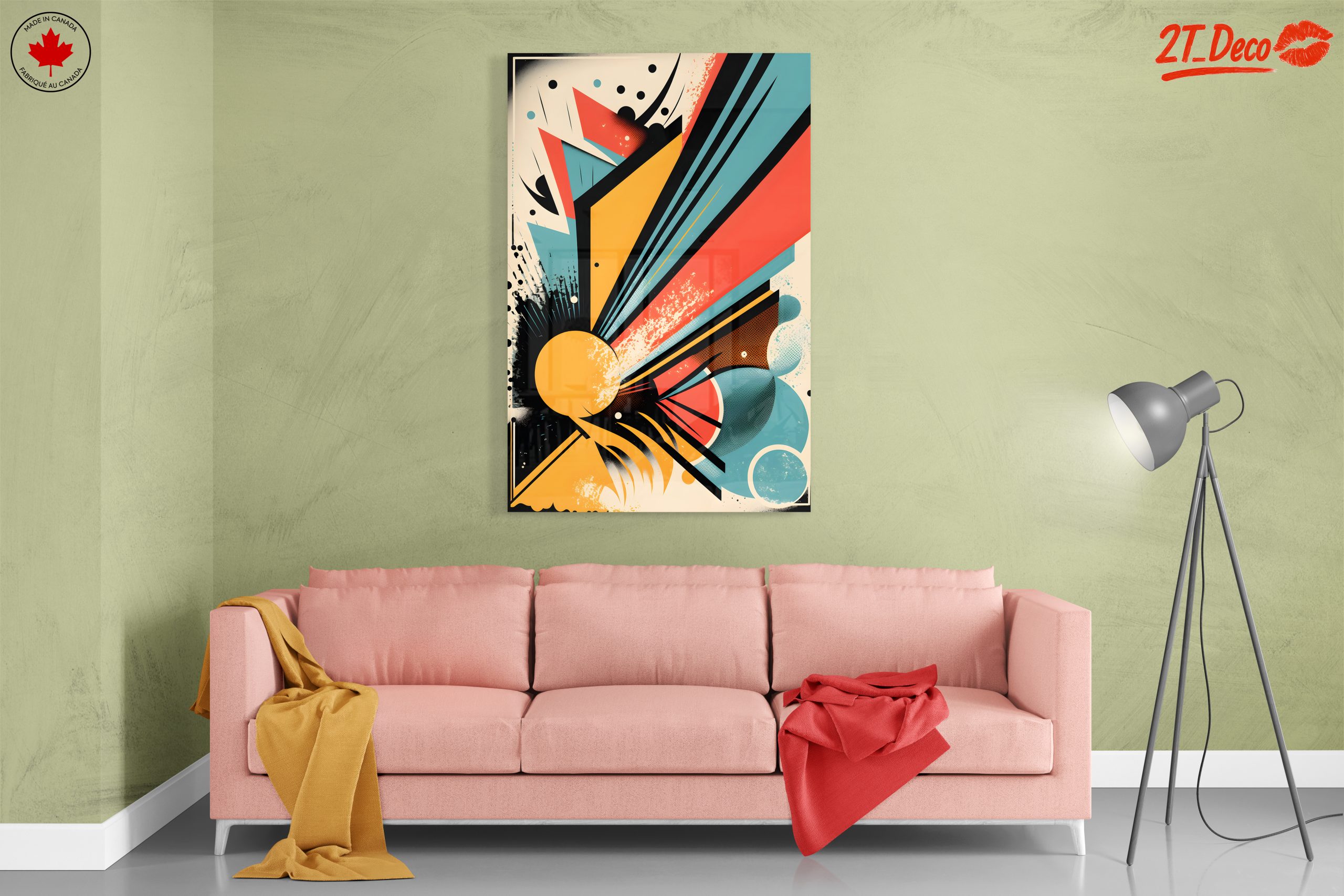 Vibrant Dynamic Abstract Art Piece - Image 7