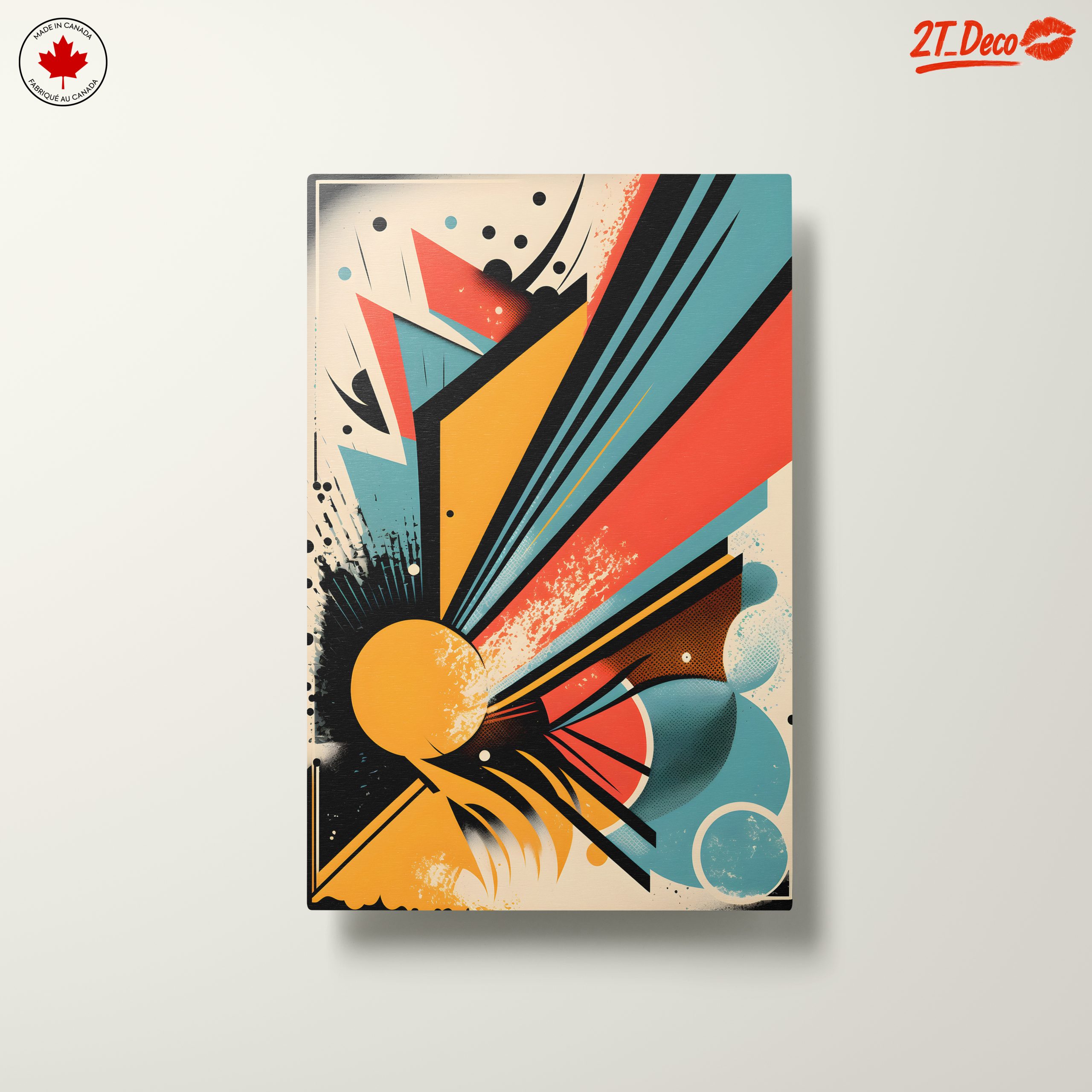 Vibrant Dynamic Abstract Art Piece - Image 10
