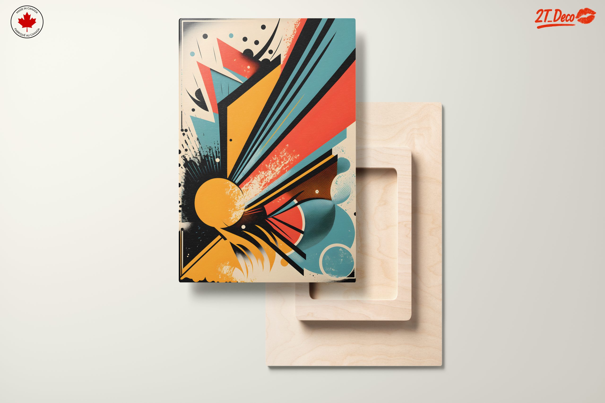 Vibrant Dynamic Abstract Art Piece - Image 11