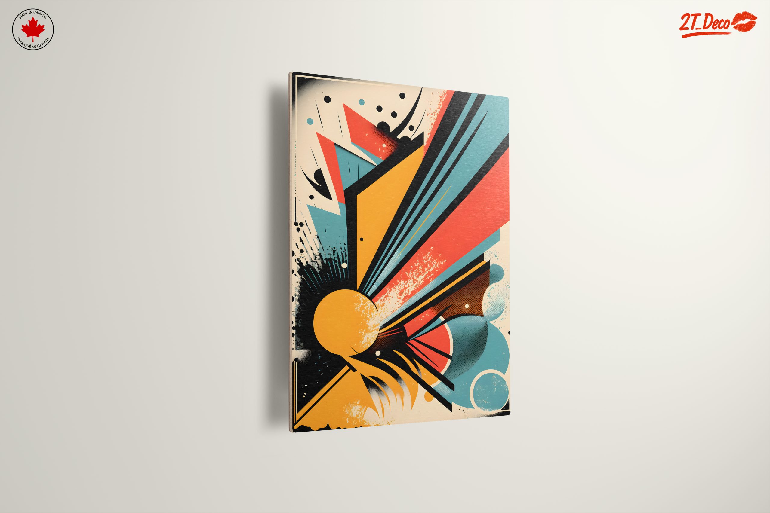 Vibrant Dynamic Abstract Art Piece - Image 13