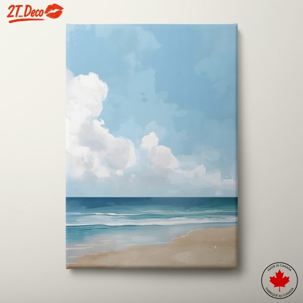 Serene Beach Landscape with Sky