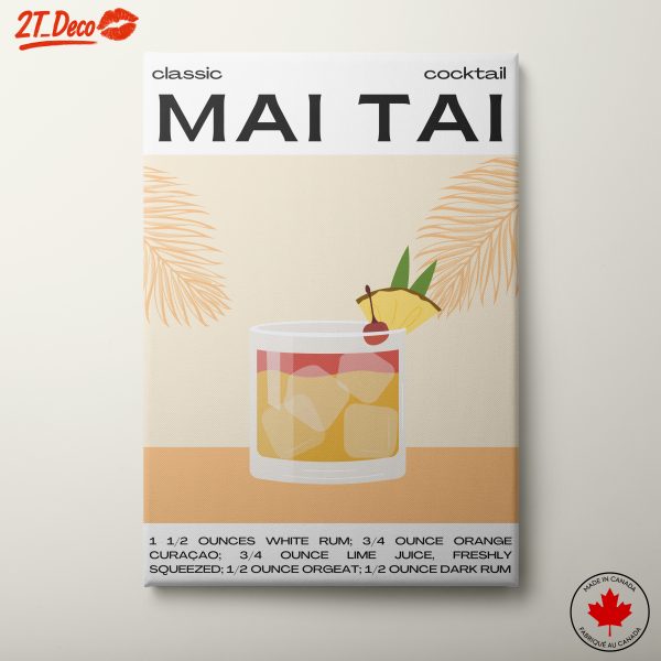 Classic Mai Tai Cocktail Art