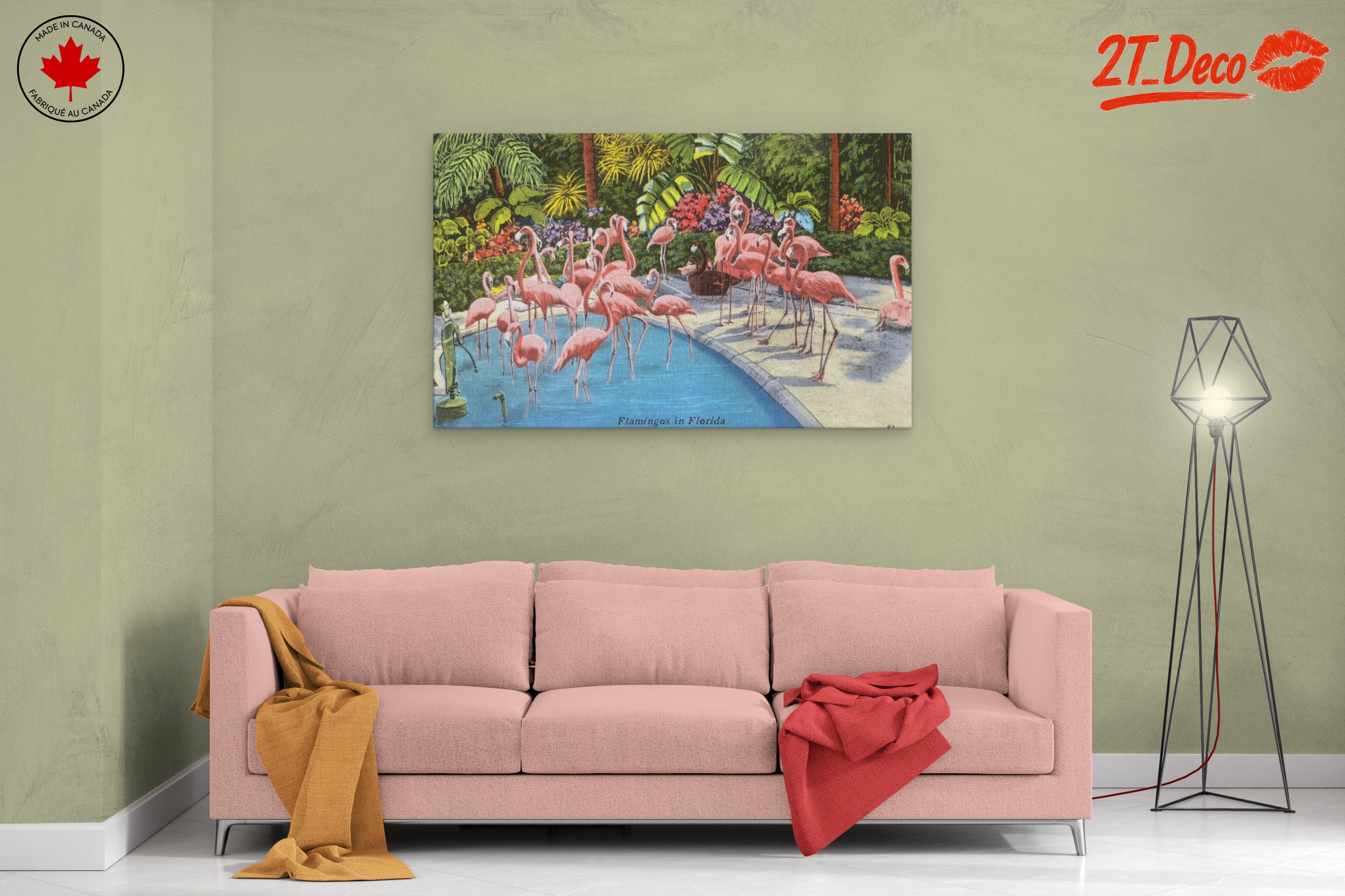 Flamingos in a Tropical Paradise - Image 2
