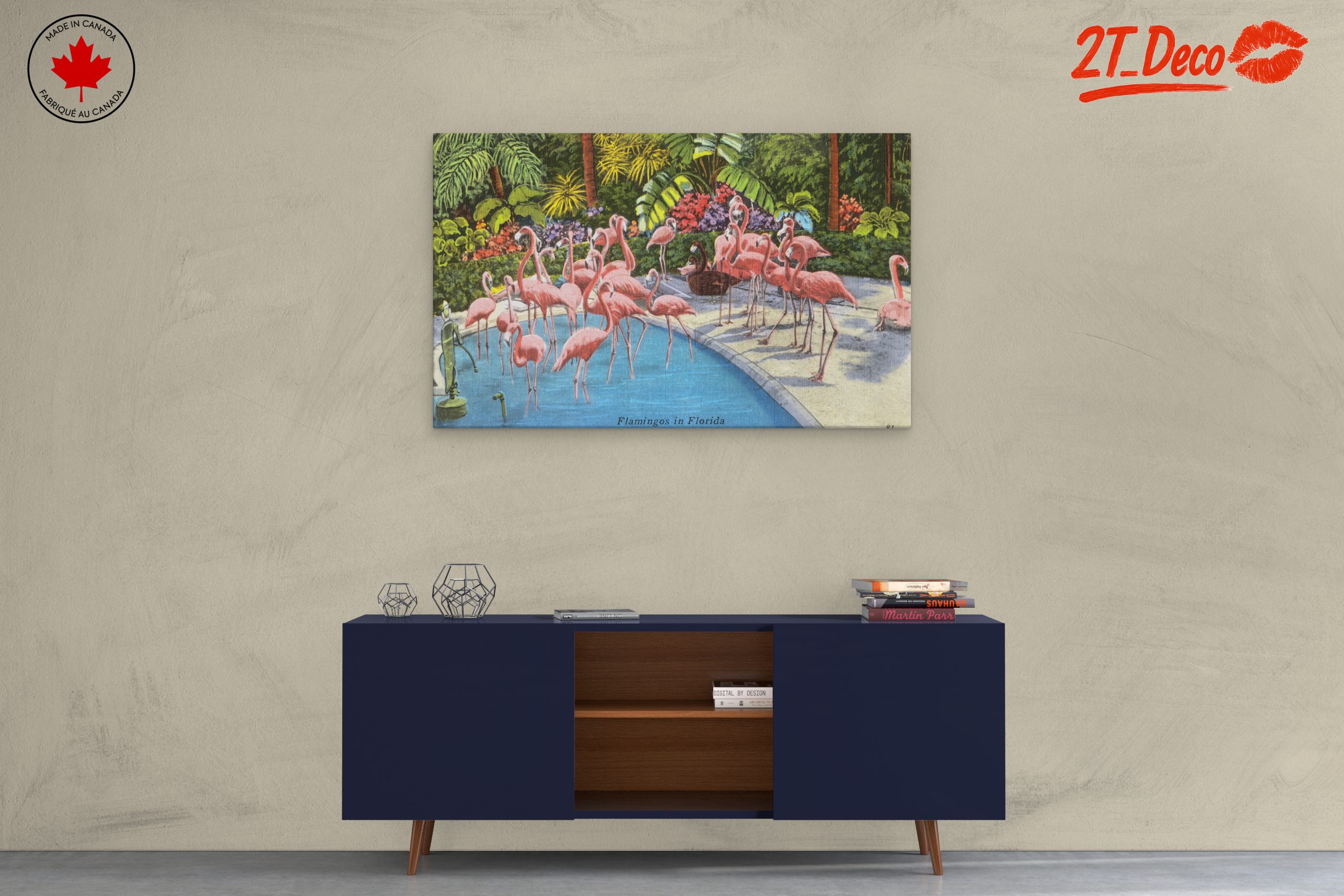 Flamingos in a Tropical Paradise - Image 3