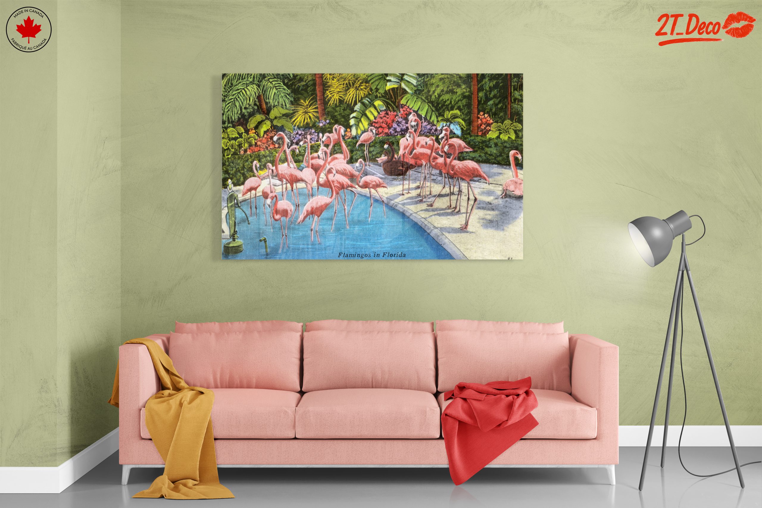 Flamingos in a Tropical Paradise - Image 7