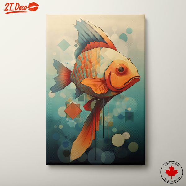 Vibrant Goldfish Digital Art