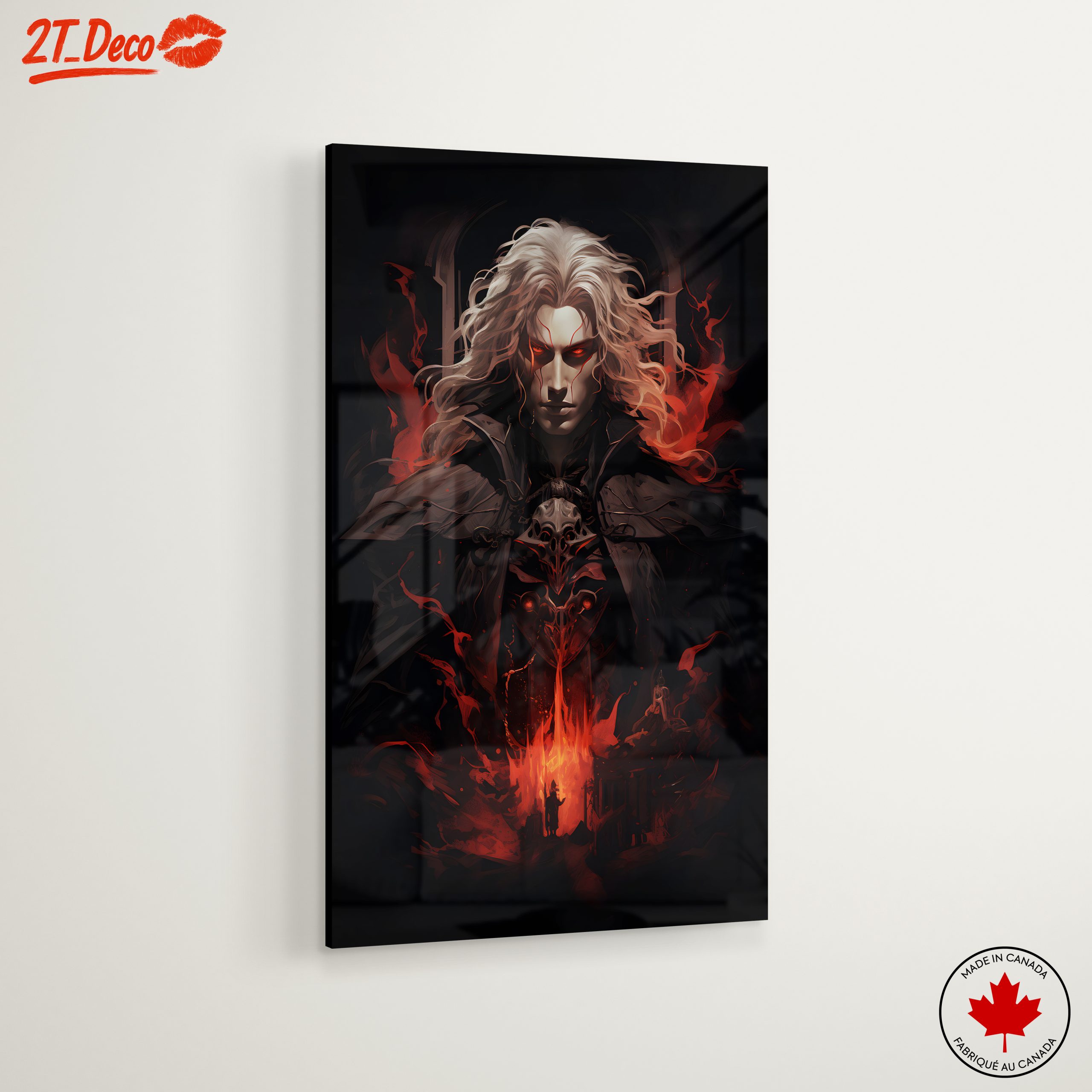 Dramatic Character with Fiery Background - Image 6