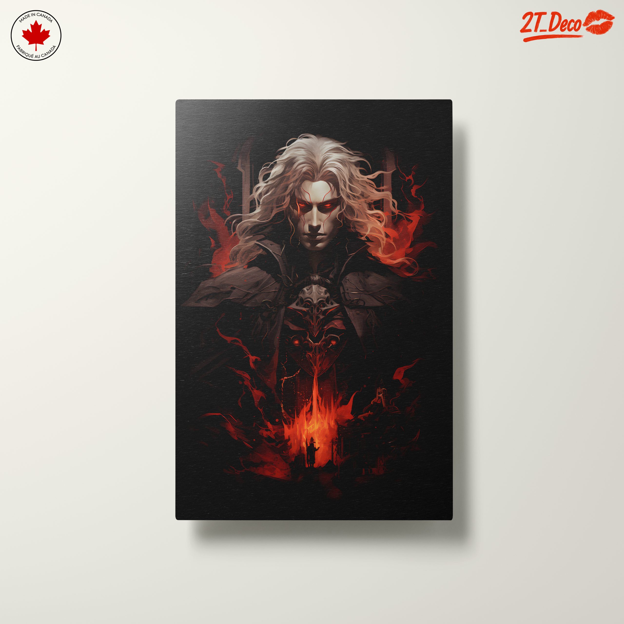 Dramatic Character with Fiery Background - Image 10