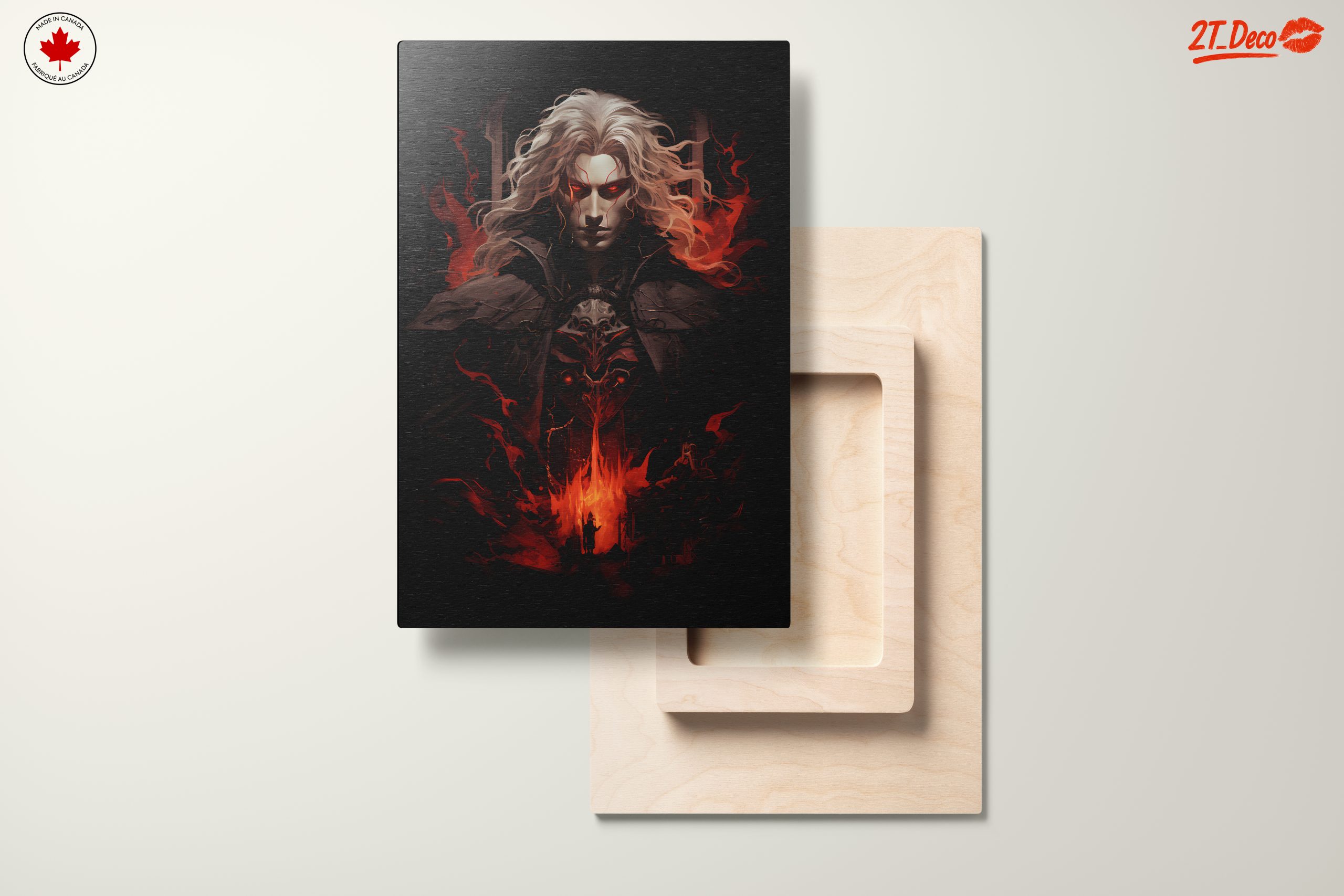 Dramatic Character with Fiery Background - Image 11