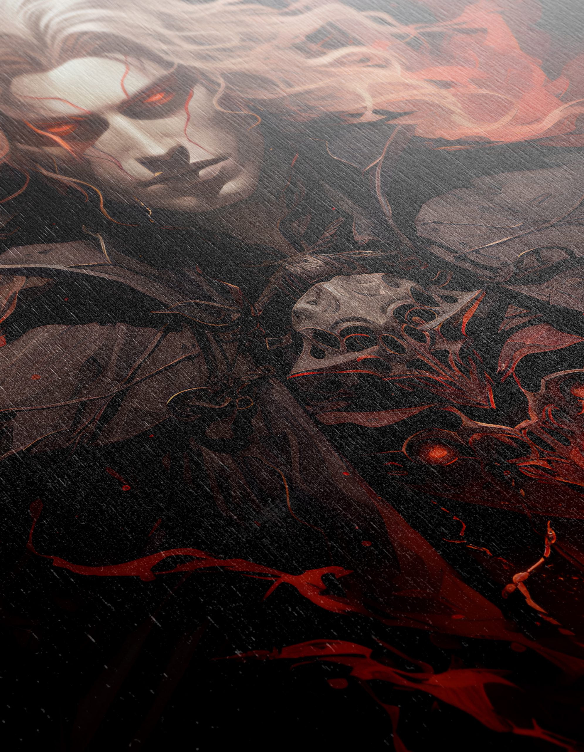 Dramatic Character with Fiery Background - Image 12