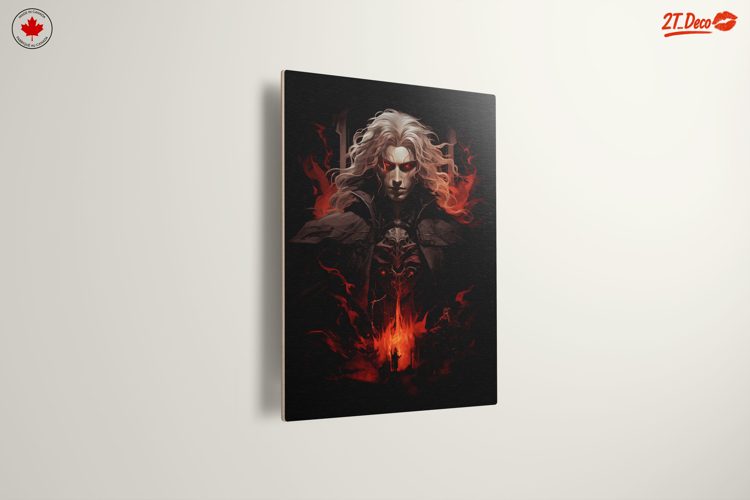 Dramatic Character with Fiery Background - Image 13