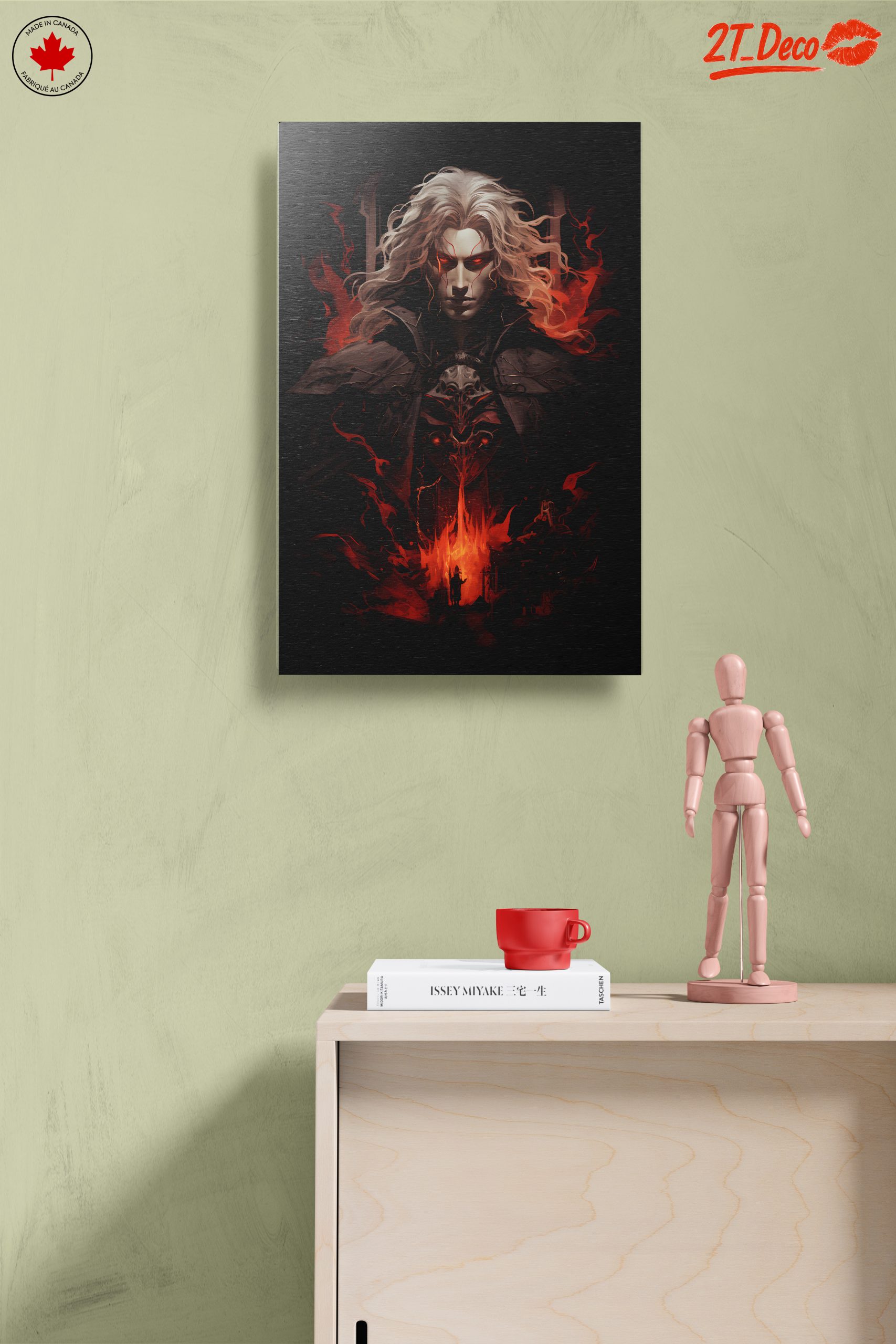 Dramatic Character with Fiery Background - Image 14