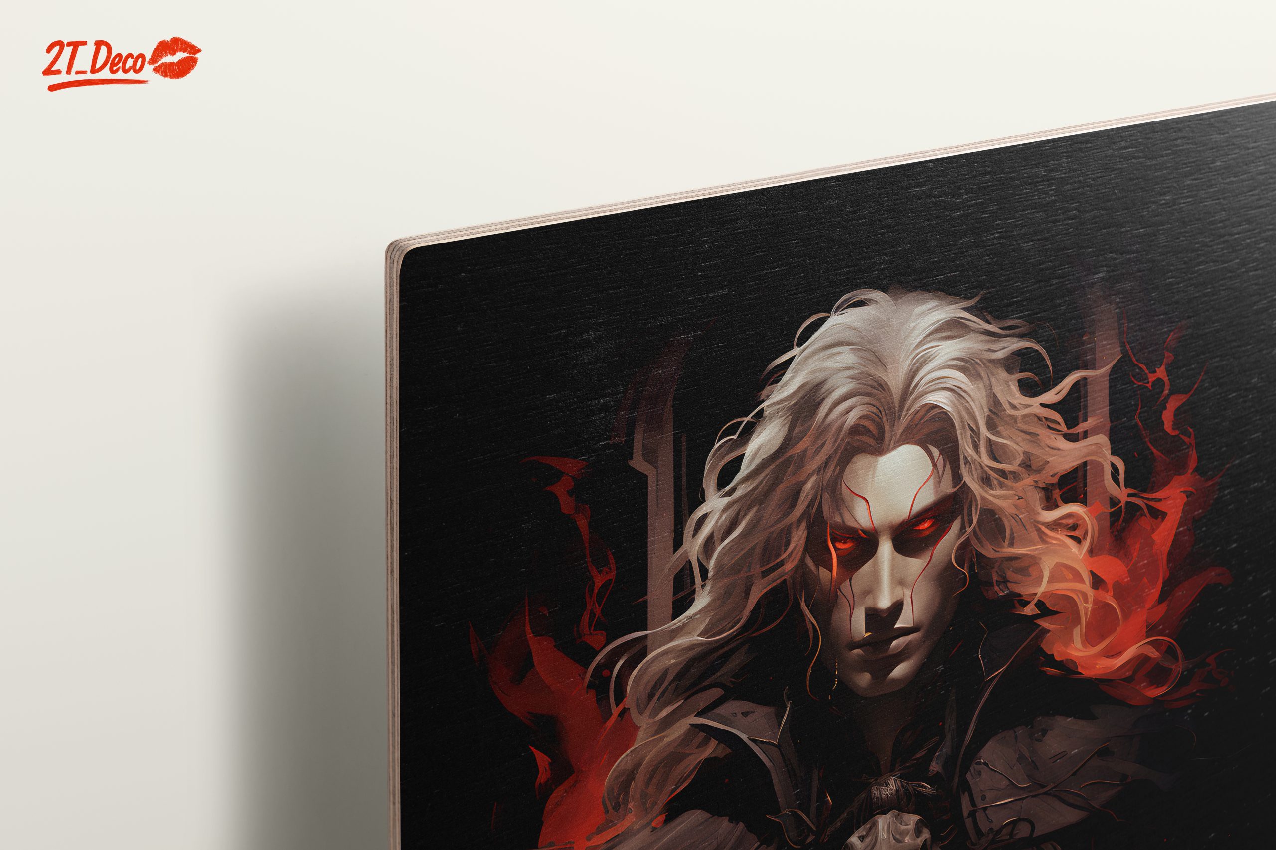 Dramatic Character with Fiery Background - Image 15