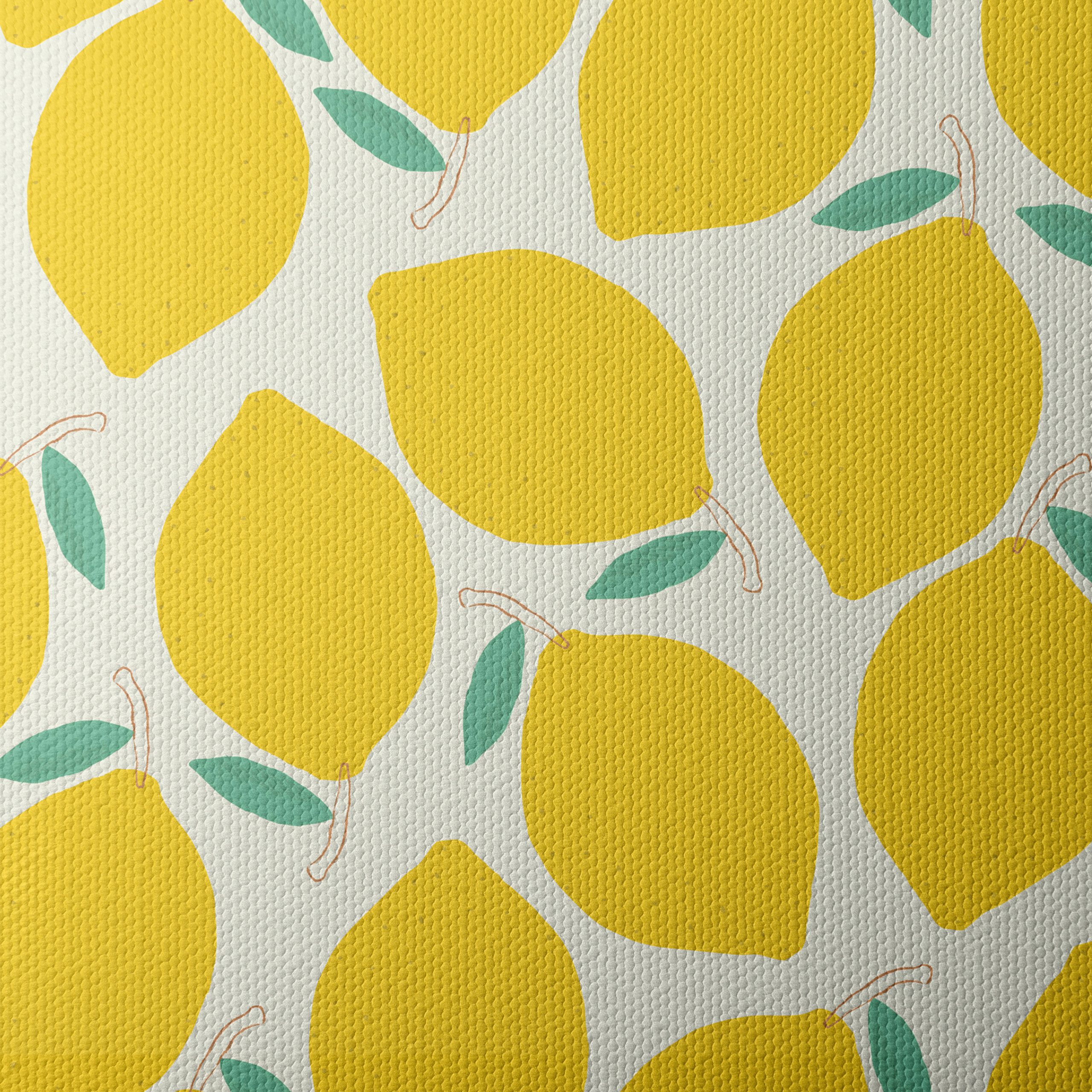 Bright Lemon Pattern Art for Kitchen Decor - Image 4