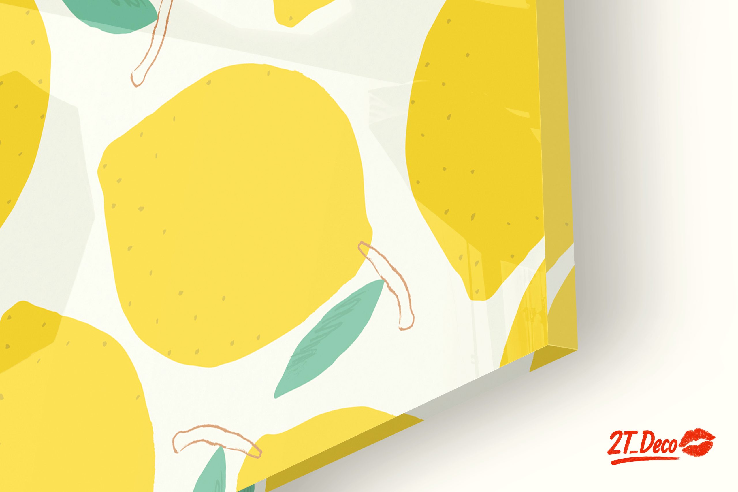 Bright Lemon Pattern Art for Kitchen Decor - Image 9