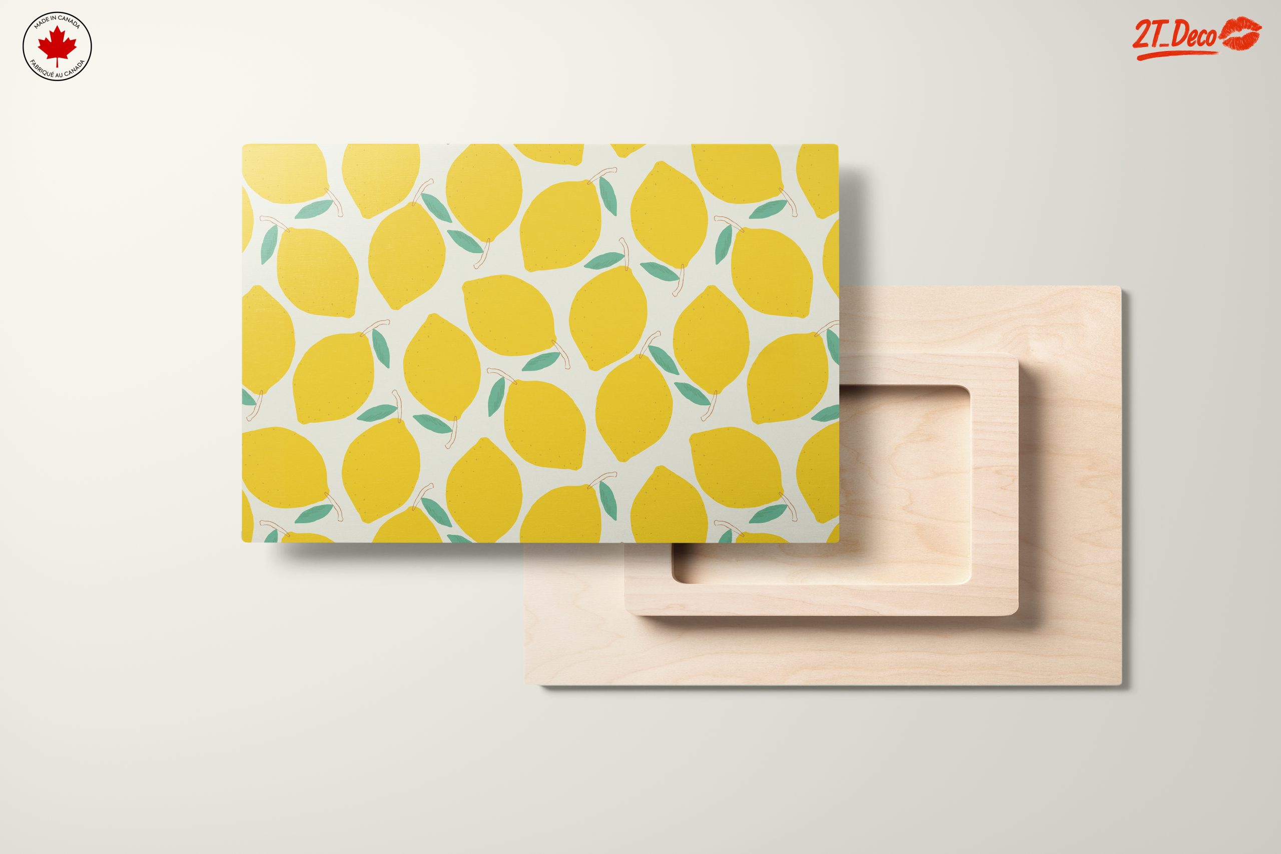 Bright Lemon Pattern Art for Kitchen Decor - Image 11