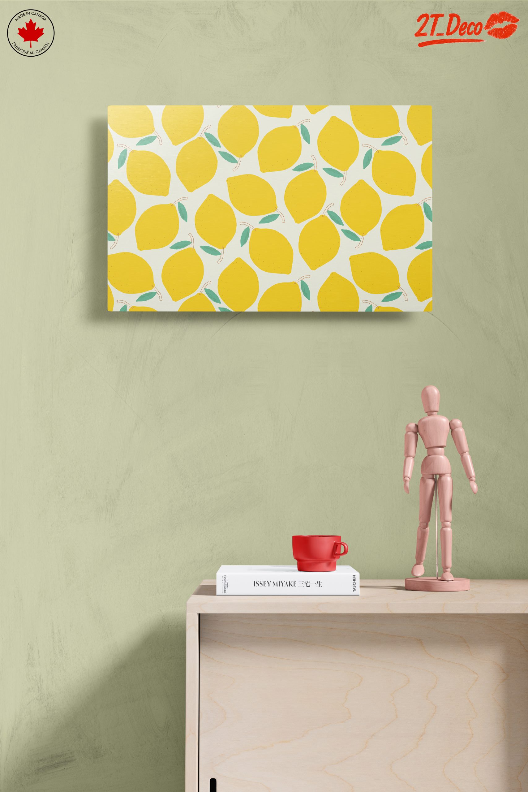 Bright Lemon Pattern Art for Kitchen Decor - Image 14