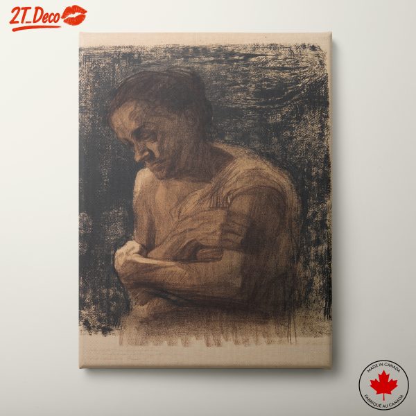 Emotive Portrayal of a Contemplative Figure