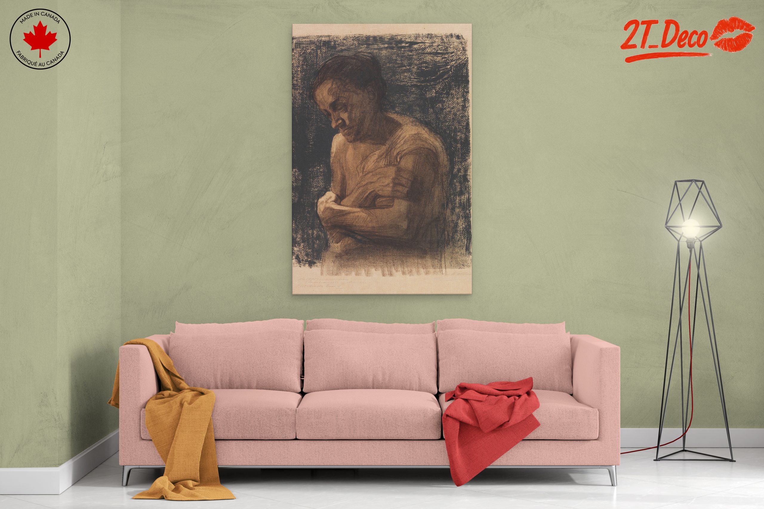 Emotive Portrayal of a Contemplative Figure - Image 2