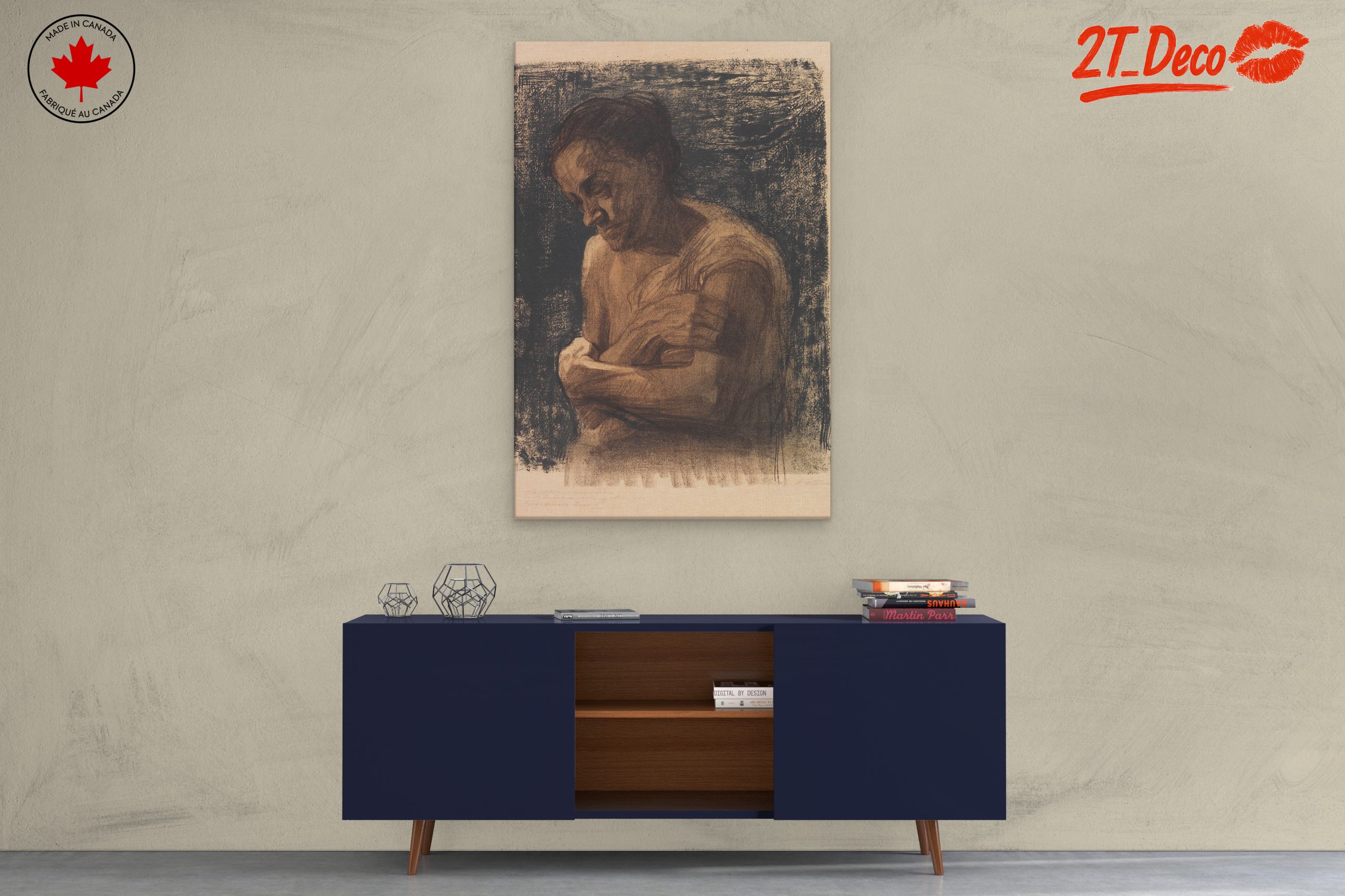 Emotive Portrayal of a Contemplative Figure - Image 3