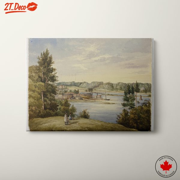 Scenic River Landscape Art
