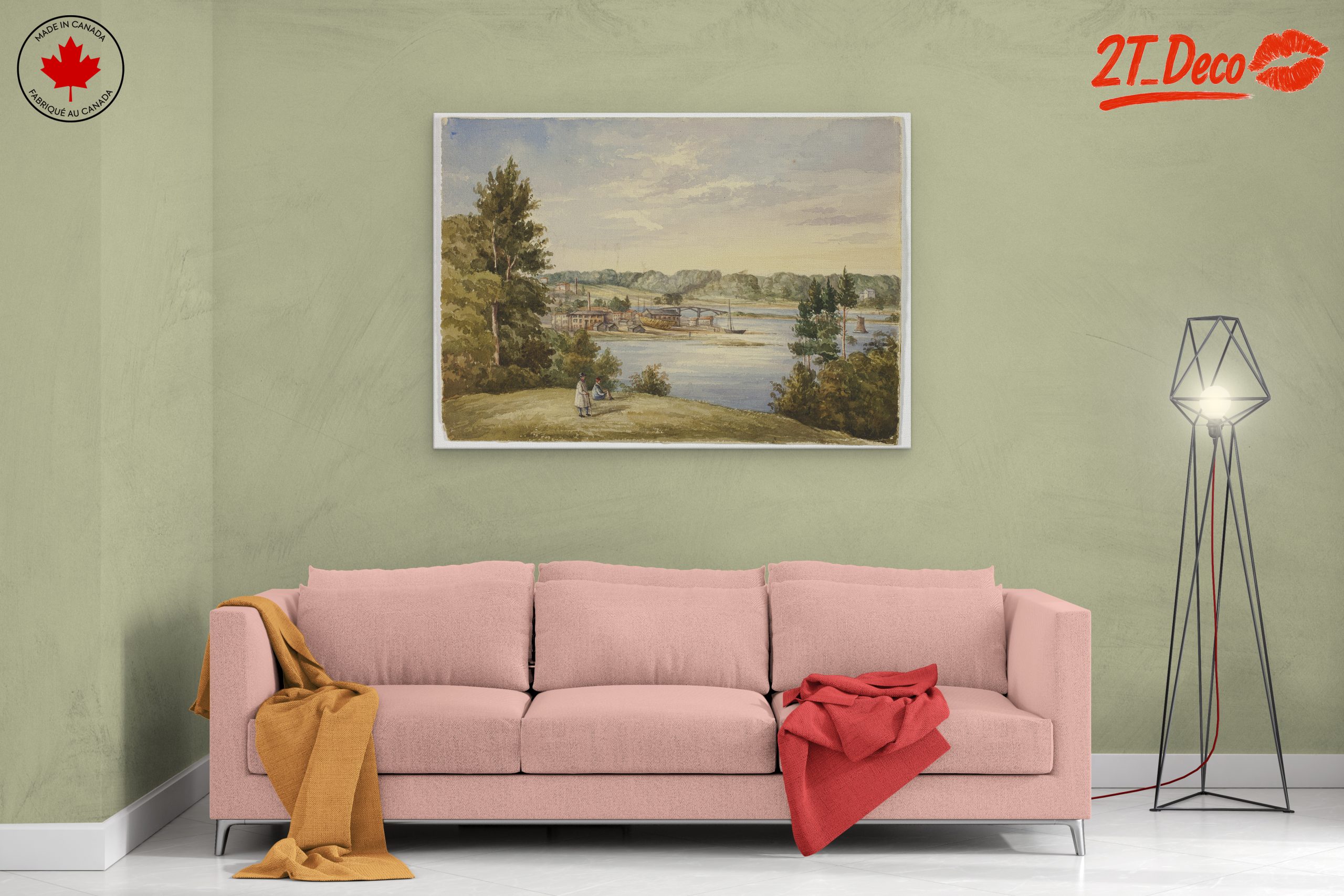 Scenic River Landscape Art - Image 2