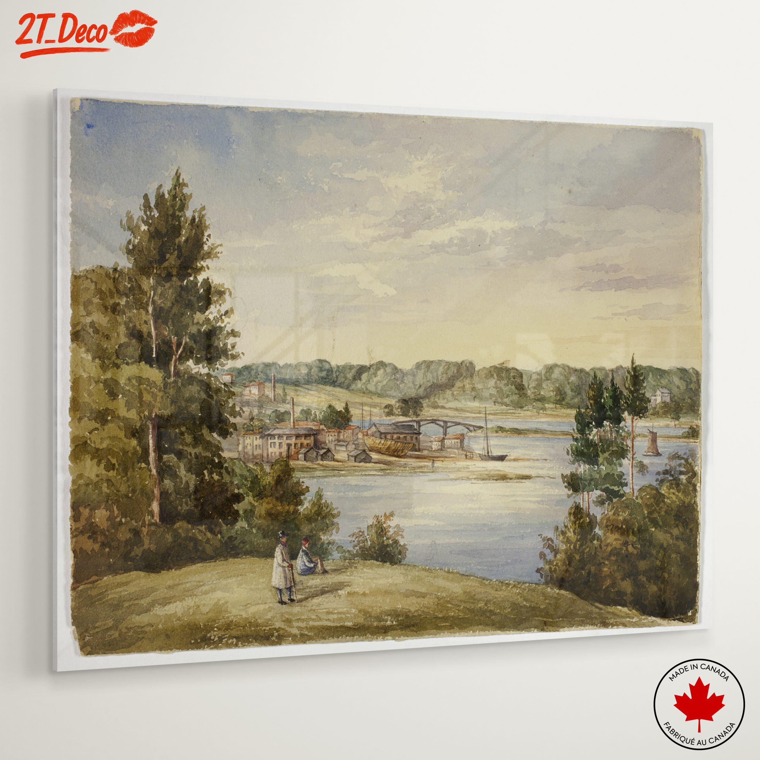 Scenic River Landscape Art - Image 6