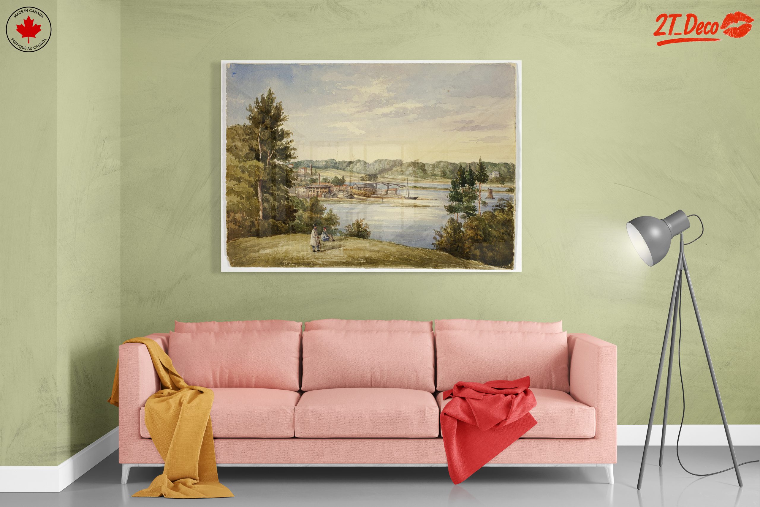 Scenic River Landscape Art - Image 7