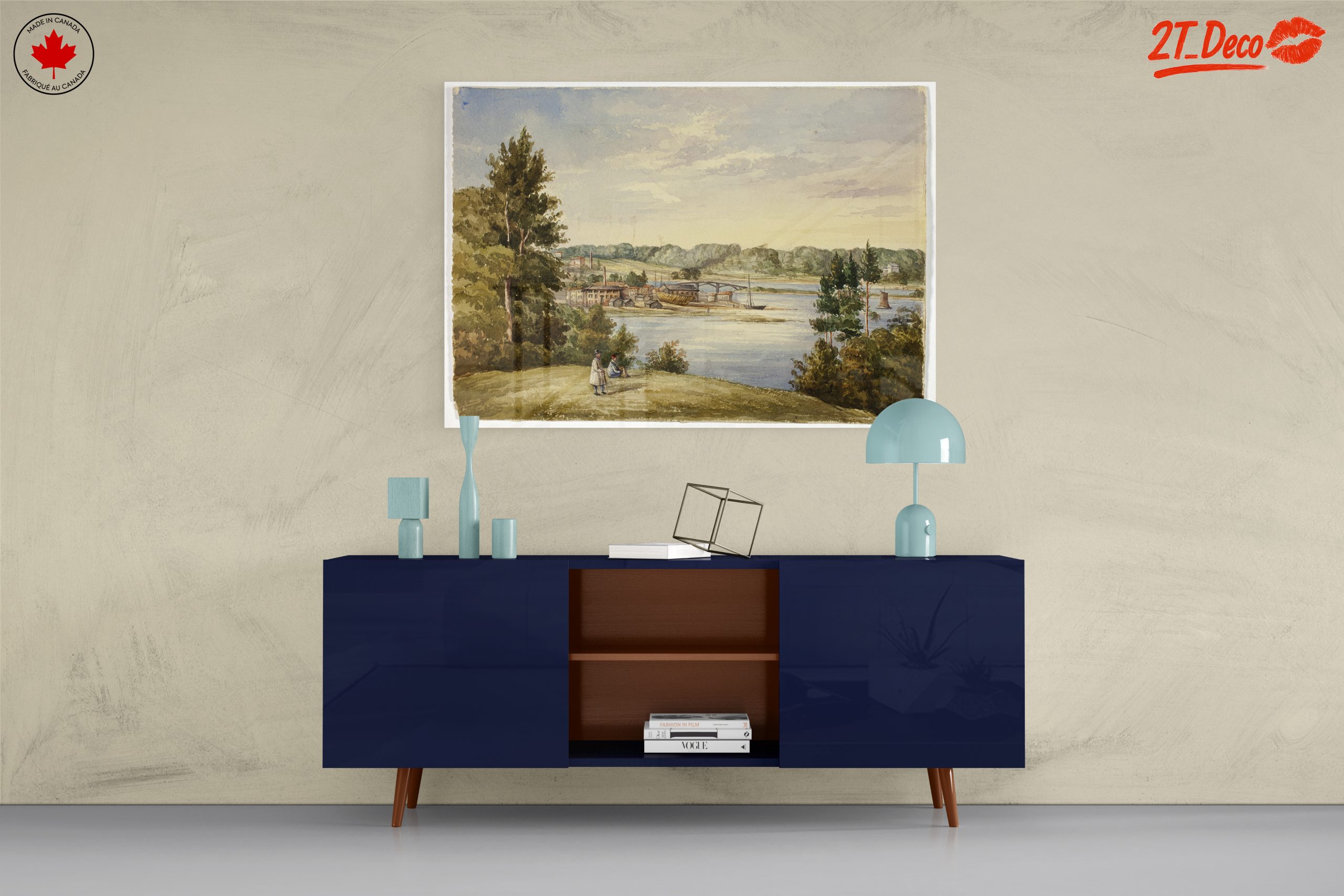 Scenic River Landscape Art - Image 8