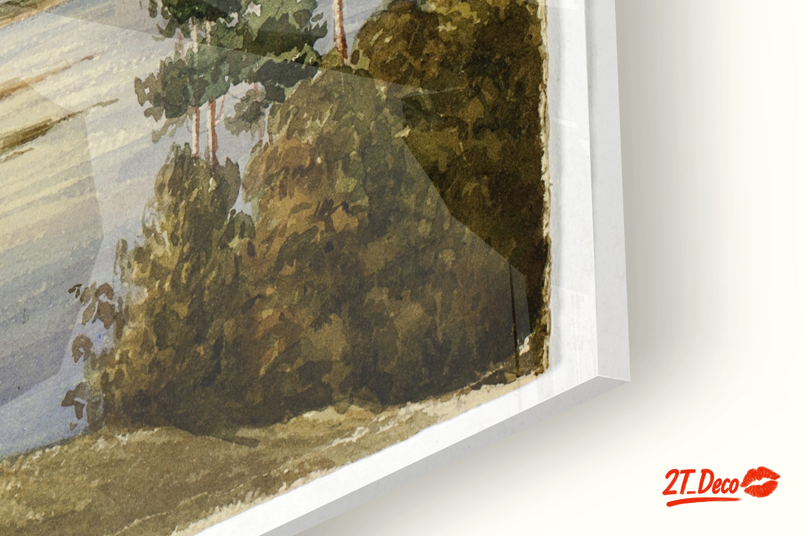 Scenic River Landscape Art - Image 9