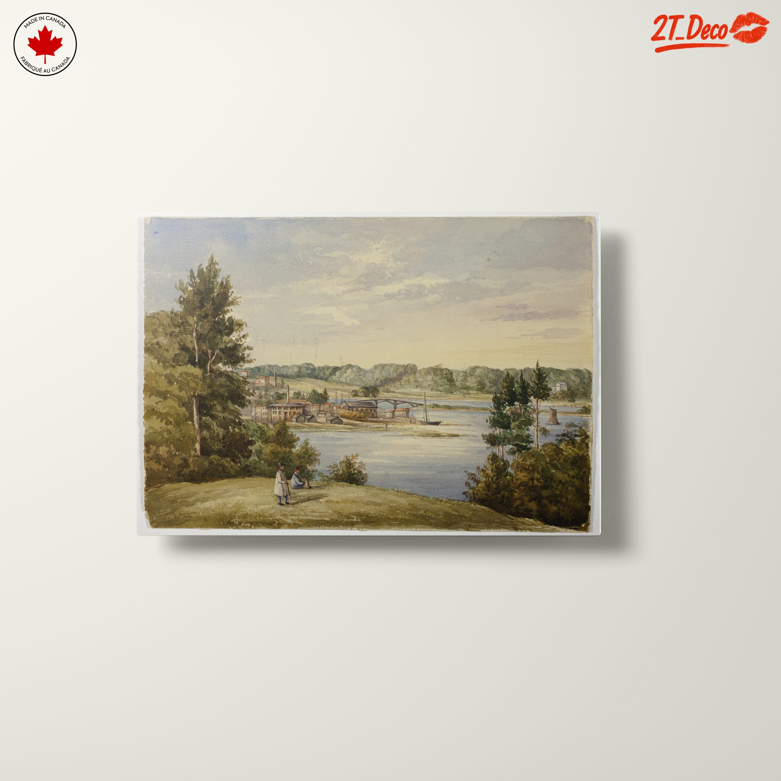 Scenic River Landscape Art - Image 10