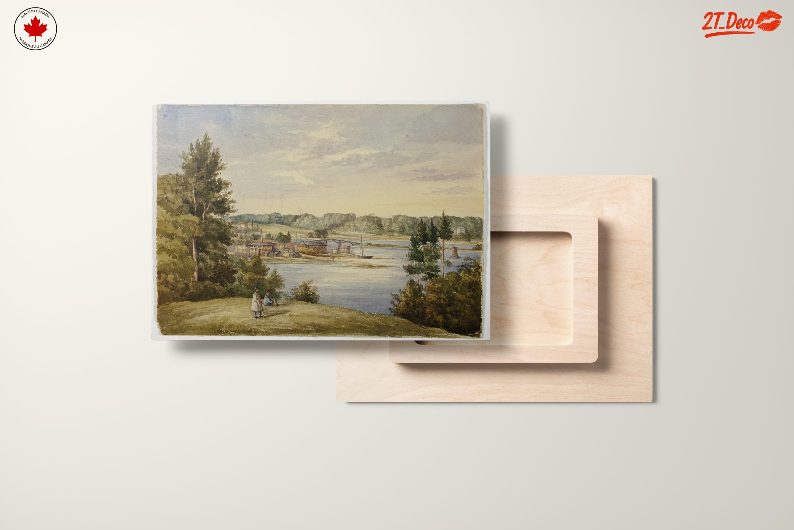 Scenic River Landscape Art - Image 11