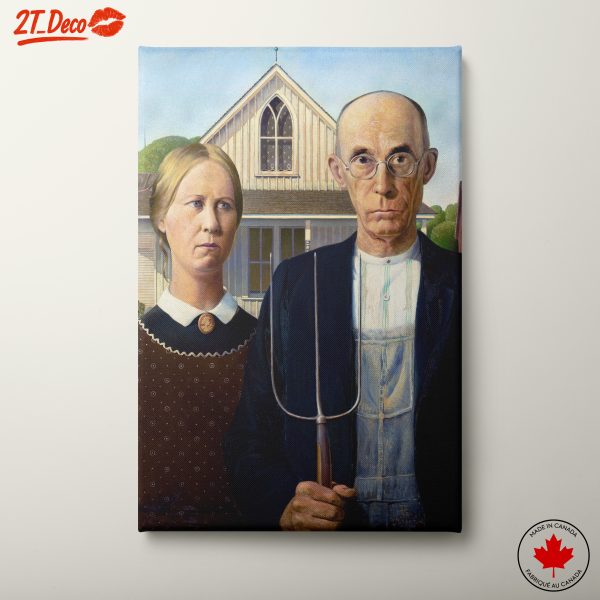 American Gothic Art Composition