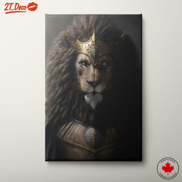Majestic Lion in Royal Attire