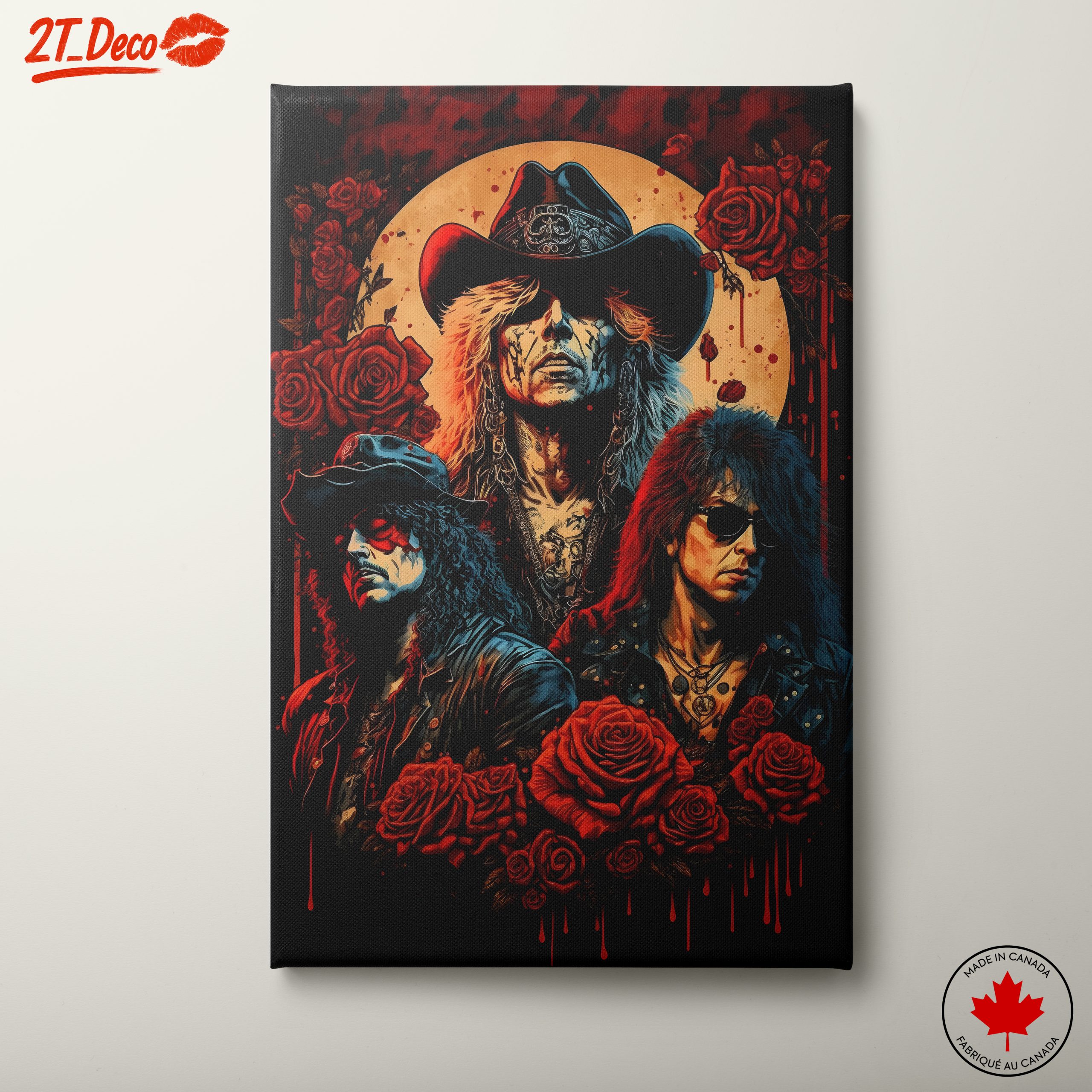 Rock Star Portrait in Contemporary Pop Art Style