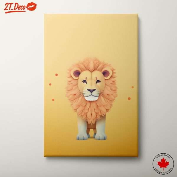 Stylized Cute Lion Art