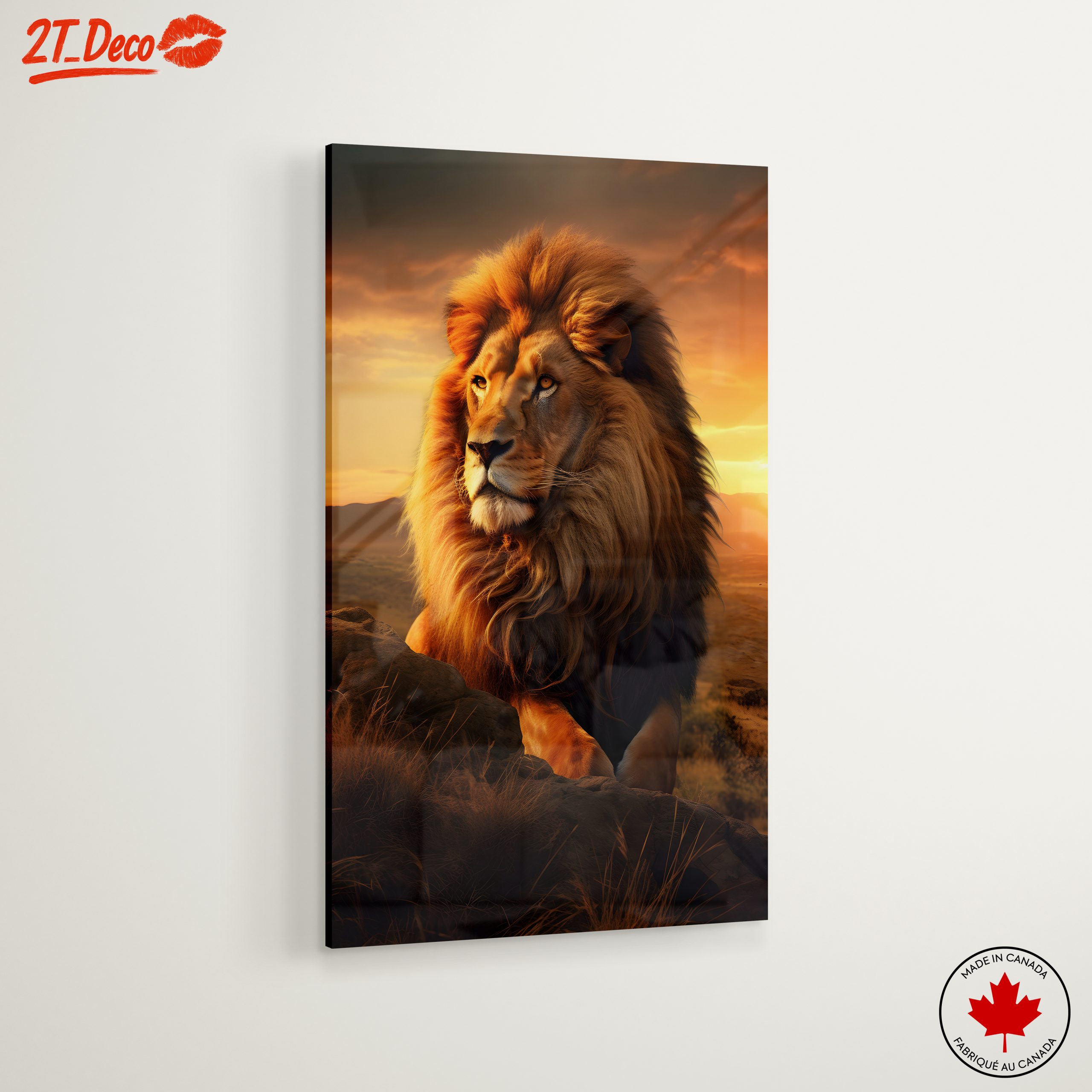 Majestic Lion Portrait at Sunset 2 - Image 6