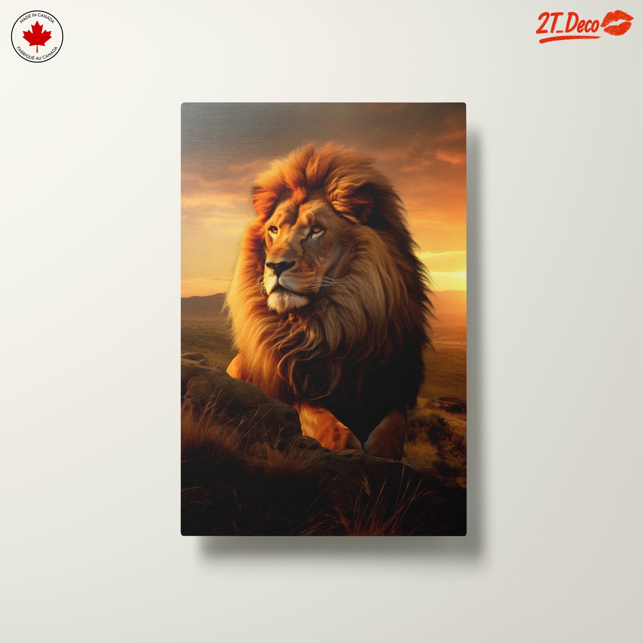 Majestic Lion Portrait at Sunset 2 - Image 10