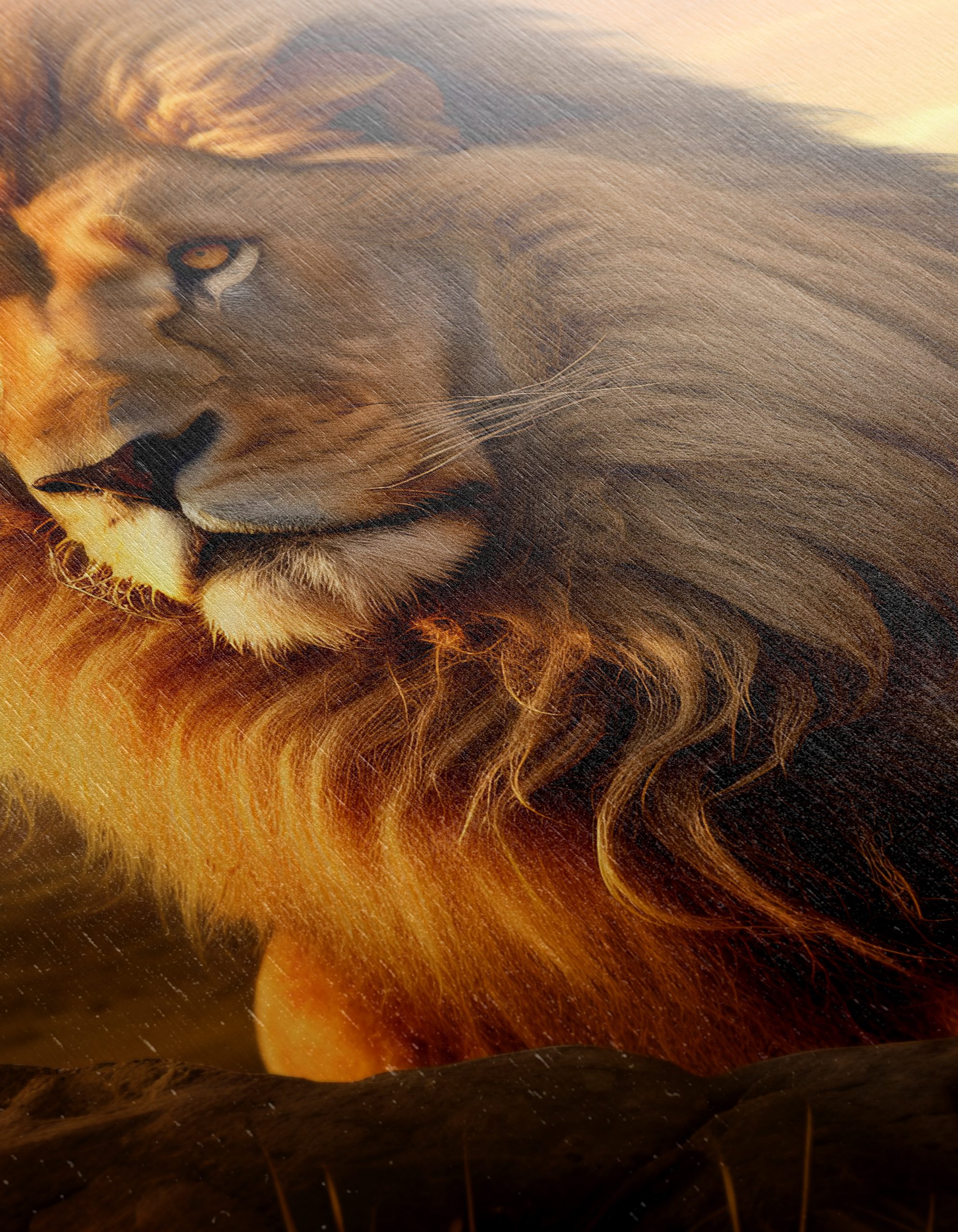 Majestic Lion Portrait at Sunset 2 - Image 12