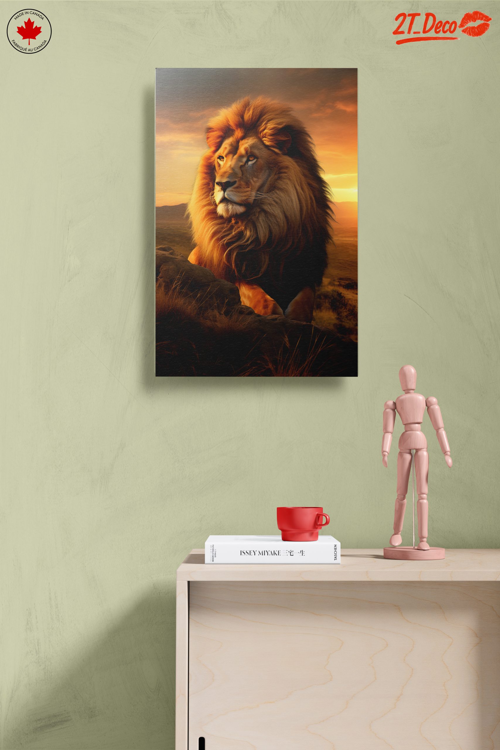 Majestic Lion Portrait at Sunset 2 - Image 14