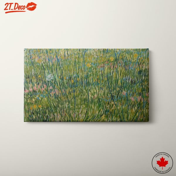 Vibrant Botanical Field Artwork