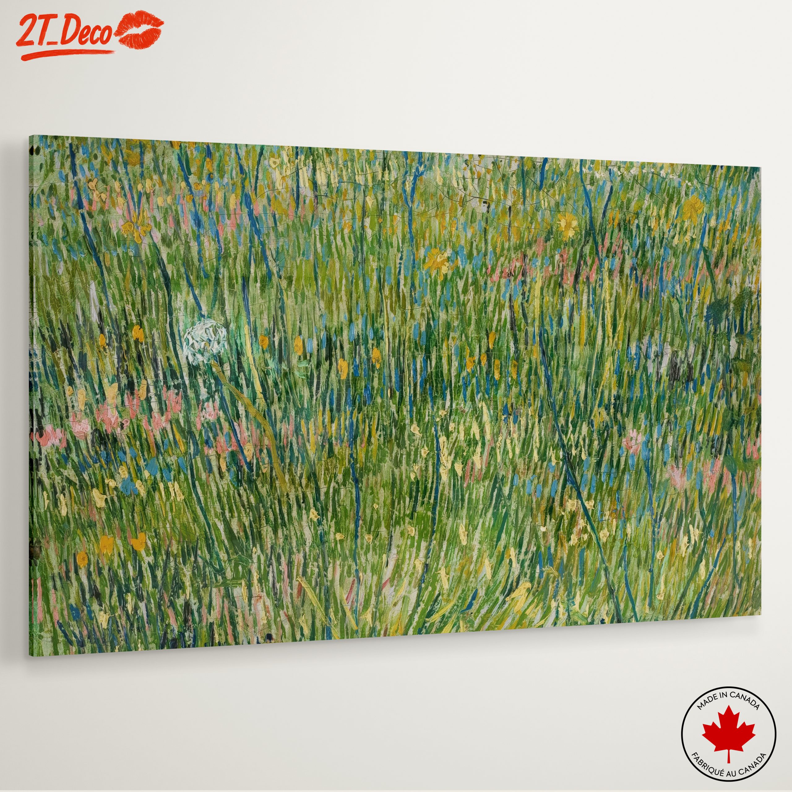 Vibrant Botanical Field Artwork - Image 6