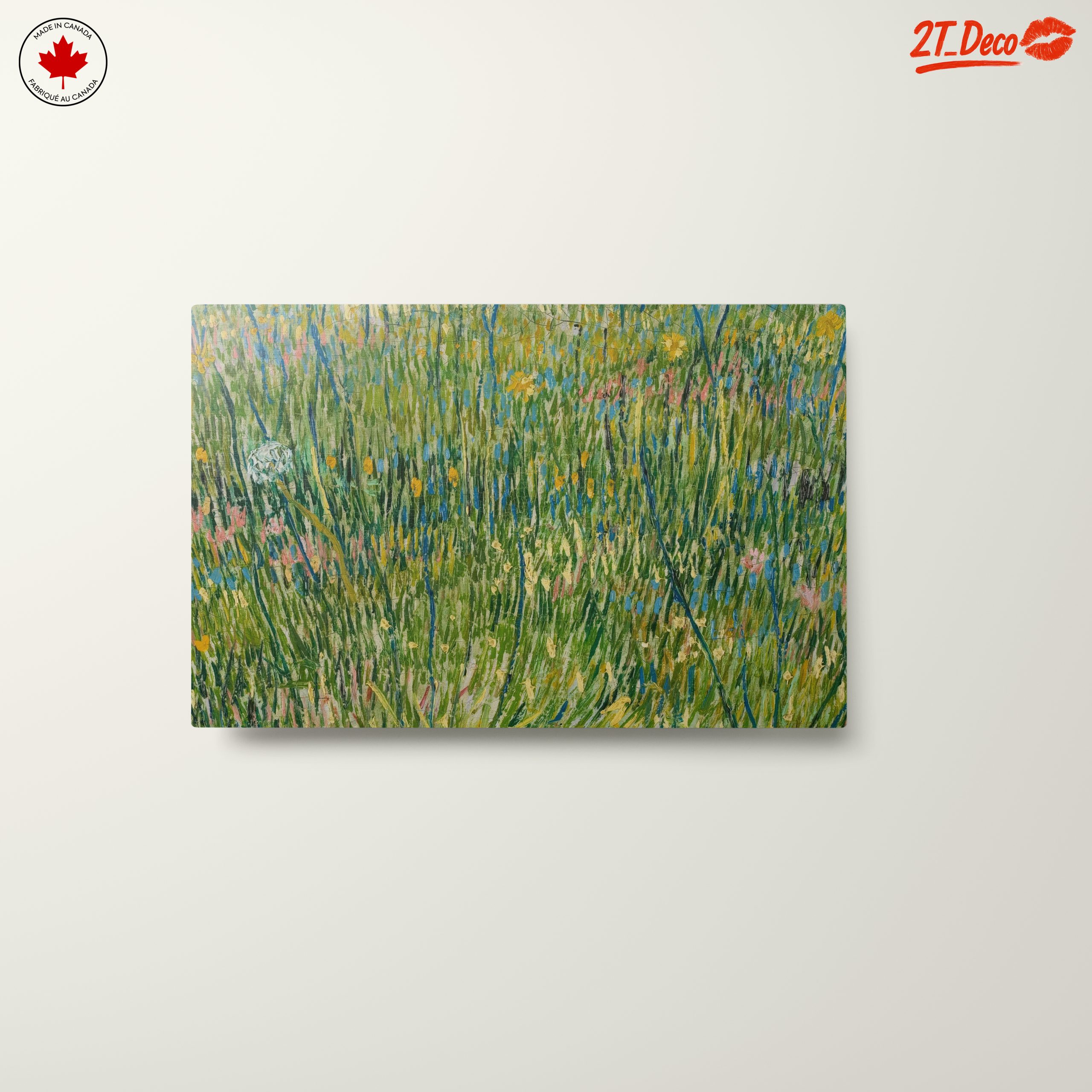 Vibrant Botanical Field Artwork - Image 10