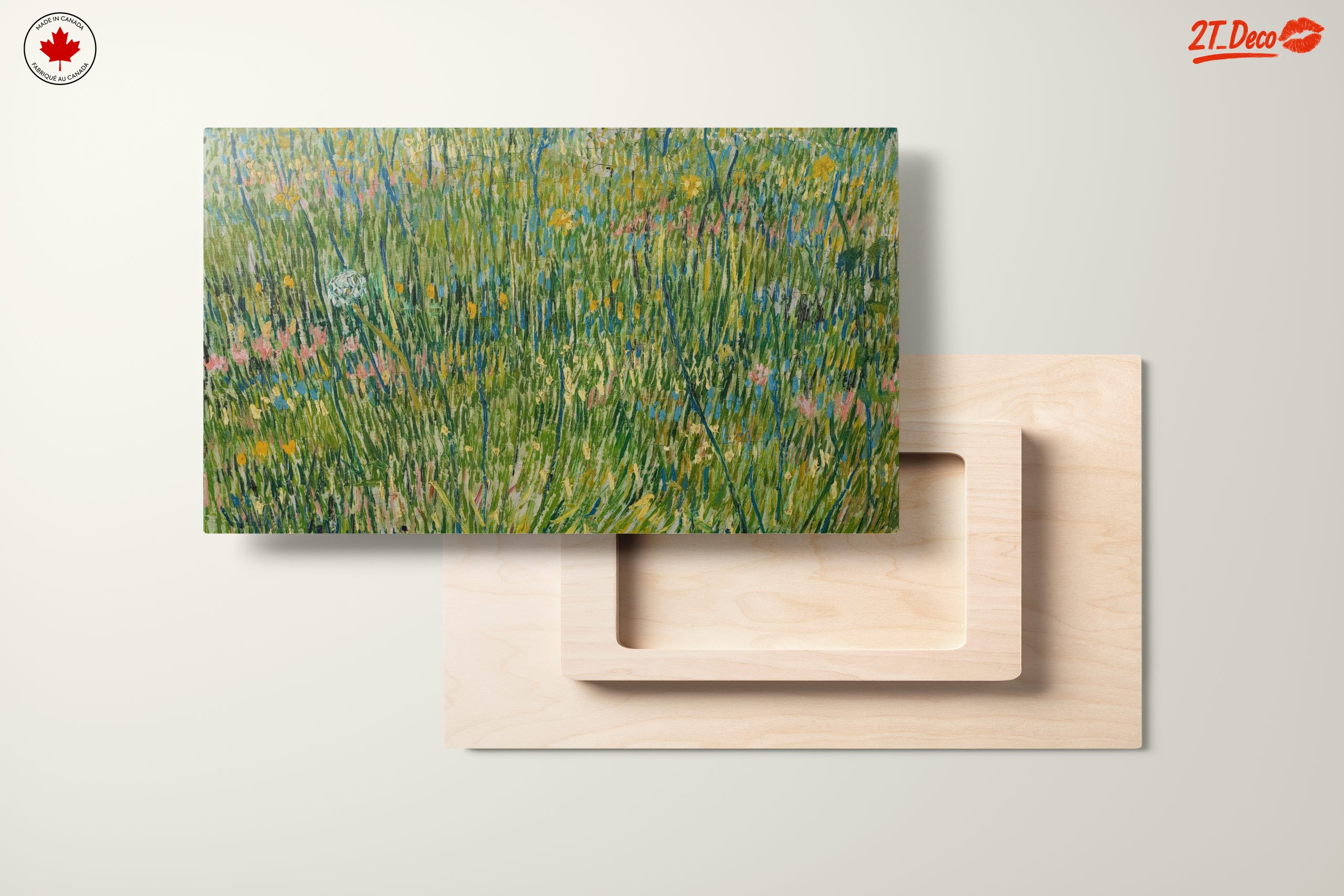 Vibrant Botanical Field Artwork - Image 11