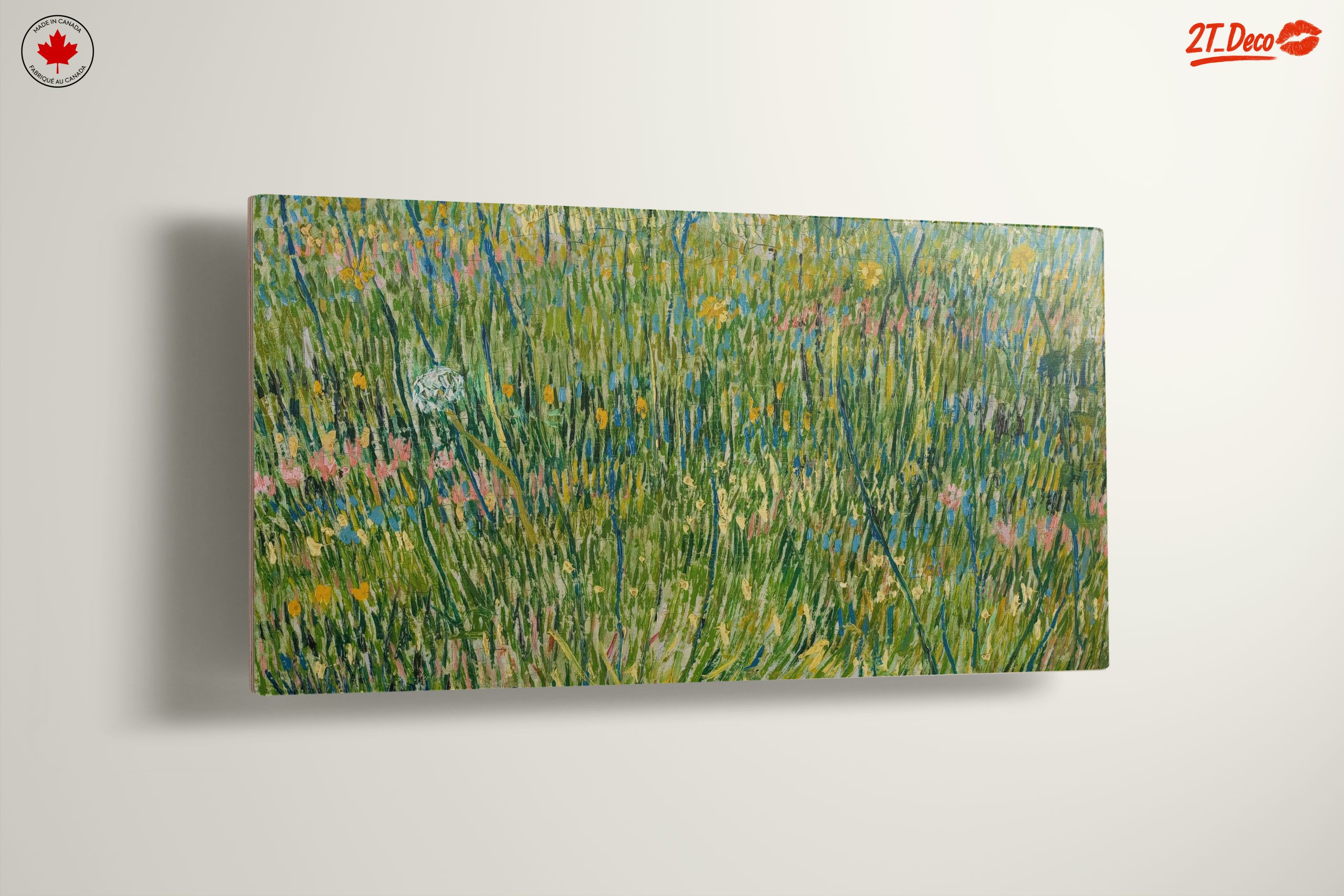 Vibrant Botanical Field Artwork - Image 13