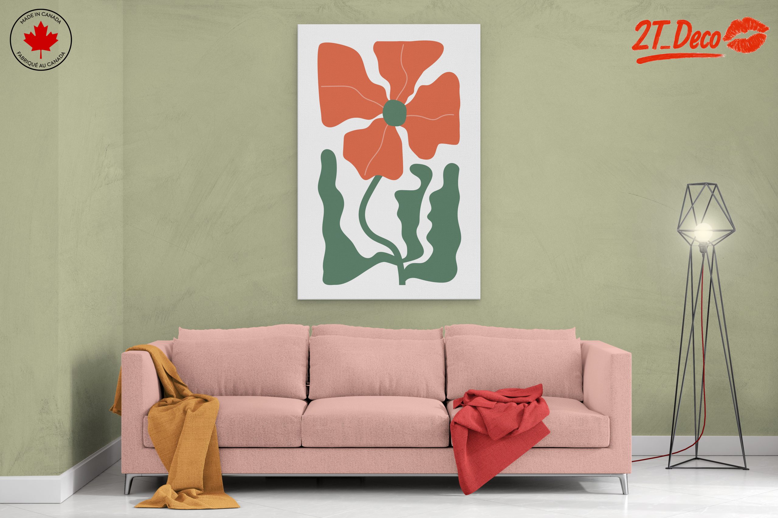 Stylized Floral Art for Home Decor 3 - Image 2