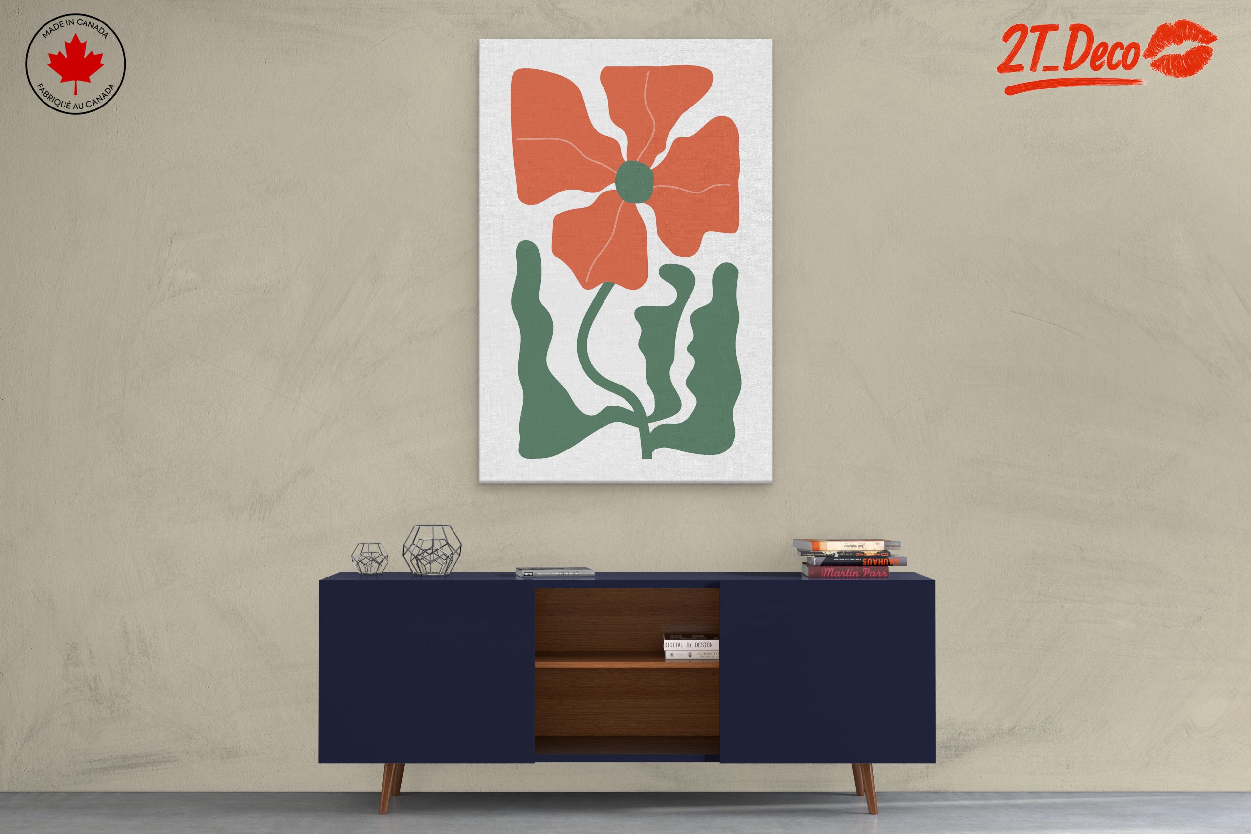 Stylized Floral Art for Home Decor 3 - Image 3