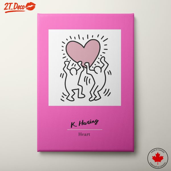 Heart Celebration Art by K. Haring