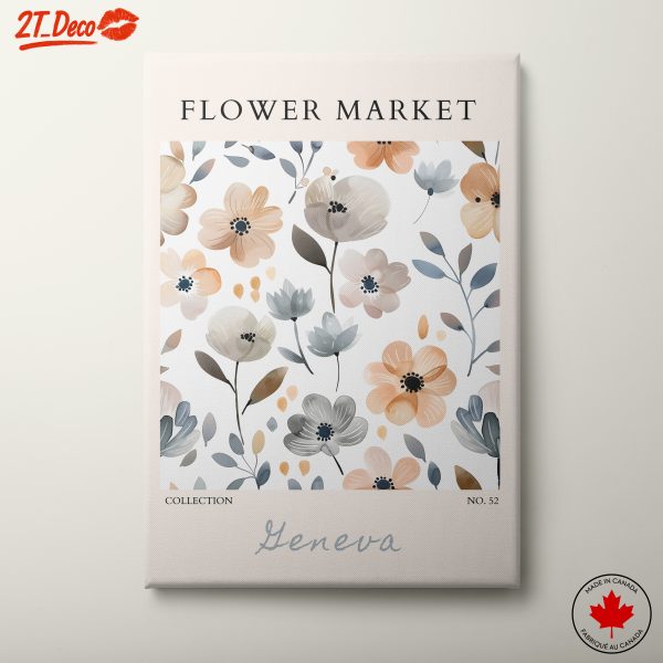 Flower Market Floral Art for Home Décor